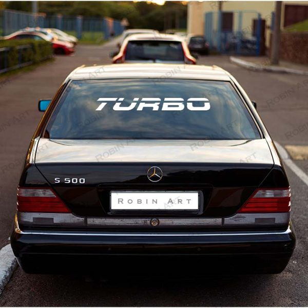 استیکر (برچسب) ماشین طرح Turbo