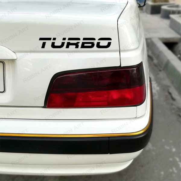 استیکر (برچسب) ماشین طرح Turbo