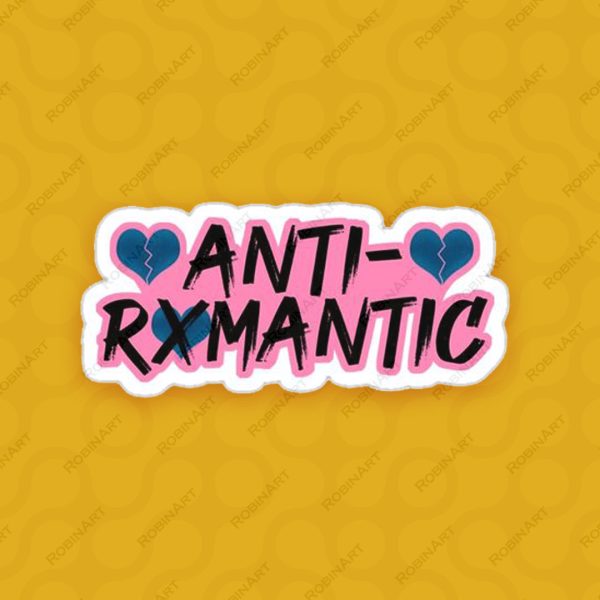 استیکر طرح Anti-Romantic